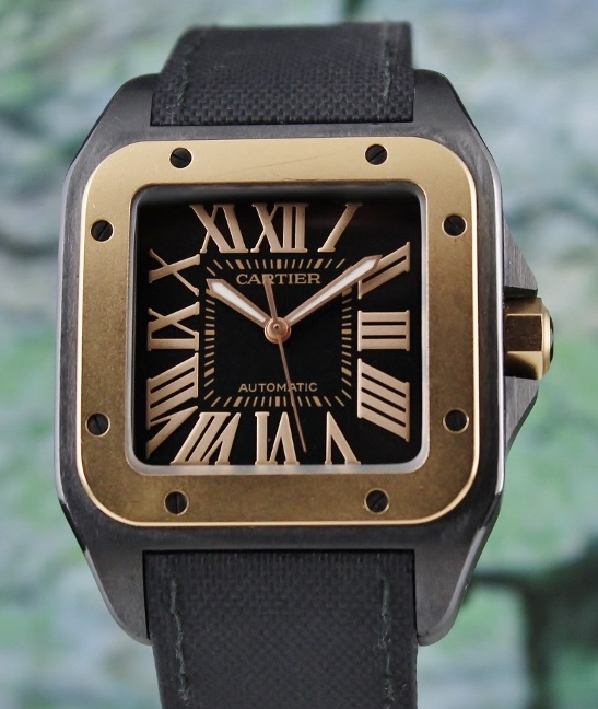 (image for) A Cartier "Large Size" Santos 100XL DLC 18K Rose Gold / 2656